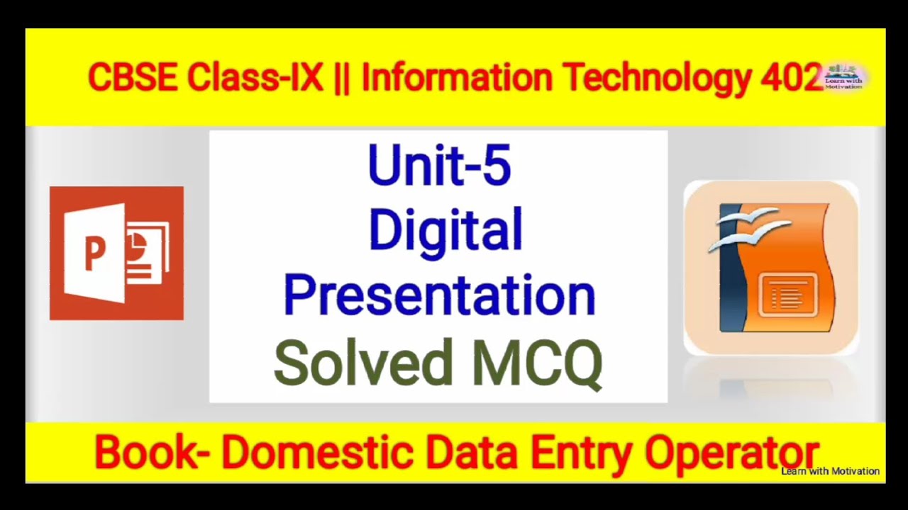 digital presentation class 9 summary