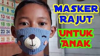 Masker Rajut Anak Mudah