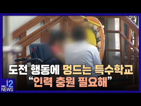 도전 행동에 멍드는 특수학교 인력 충원 필요해 EBS뉴스 2023 05 11 