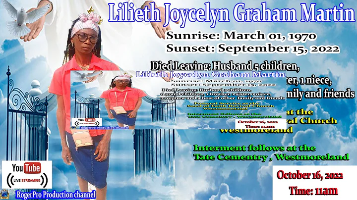 Lilieth Joycelyn Graham Martin Thanksgiving Service