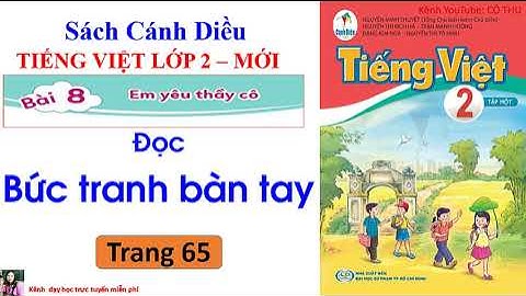 Tiếng Việt lớp 2 sách Cánh Diều| Bức tranh bàn tay| Bài 8 Em yêu thầy cô| Cô Thu Trang 66