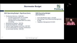 Stormwater Utility rate increase walkthrough 9-23-2021