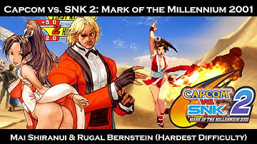 Capcom vs. SNK 2 - Mai Shiranui & Rugal Bernstein Playthrough (Hardest Difficulty)