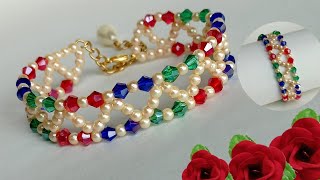 Bracelet making || how to make bracelet at home || bracelet design for girl making at home