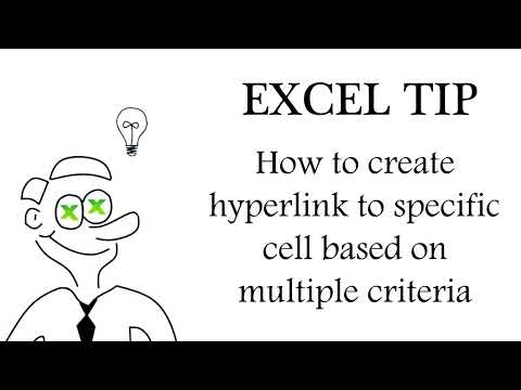 Excel - How to create hyperlink to specific cell based on multiple criteria