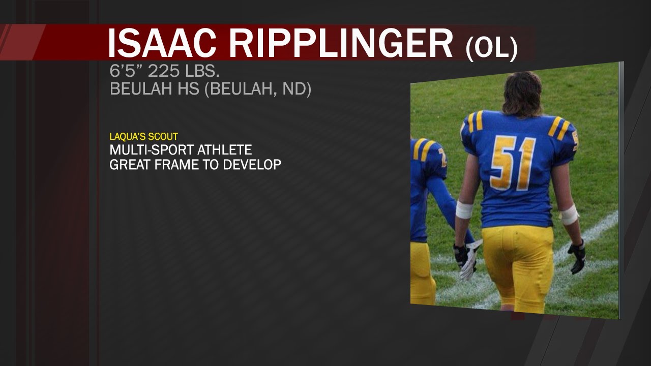 Isaac Ripplinger (OL - 6'%' 225 LBS. - BEULAH, ND - BEULAH HS) - YouTube