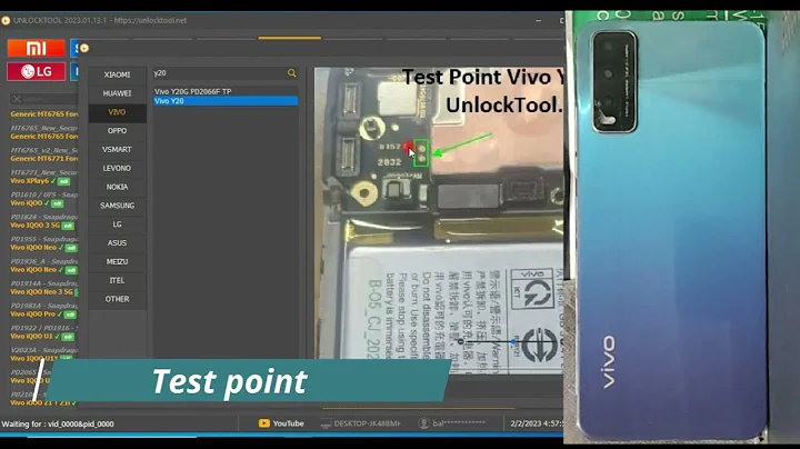 Vivo y20 factory reset + frp bypass unlock tool