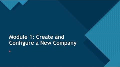 02 01 MB 800 BC Create a New Company