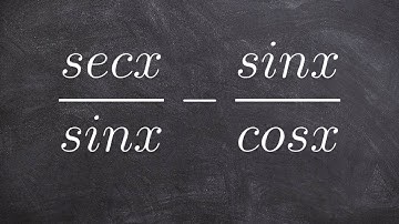 Pc Unit 4   How to subtract two rational trigonometric expressions