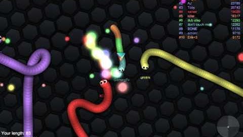 Slither.io A.I mode gameplay