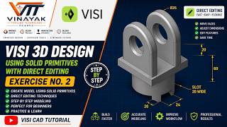 VISI 3D Solid Primitives | Exercise No. 2 | Complete Step-by-Step Tutorial
