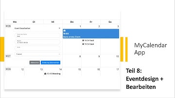 Webapplikation mit Django/Python! Teil 8: Icons in Events (FullCalendar) + Bearbeiten