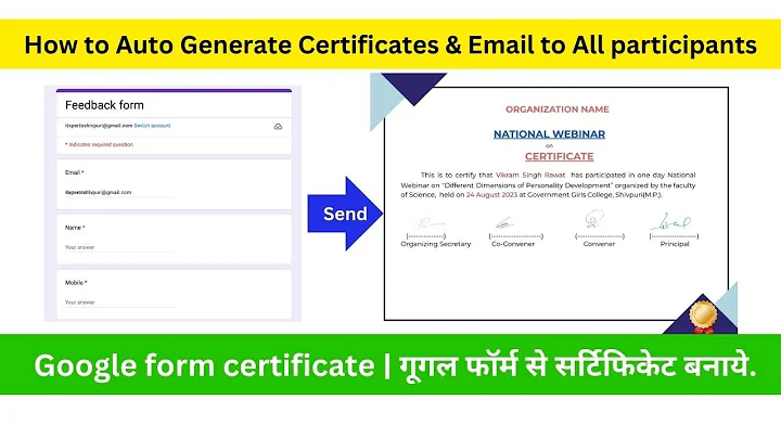 How to Auto Generate Certificates & Email to All participants using Google forms? | Itxperts