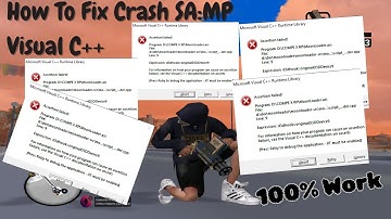Cara mengatasi crash / error SA:MP Visual C++ | 100% Work