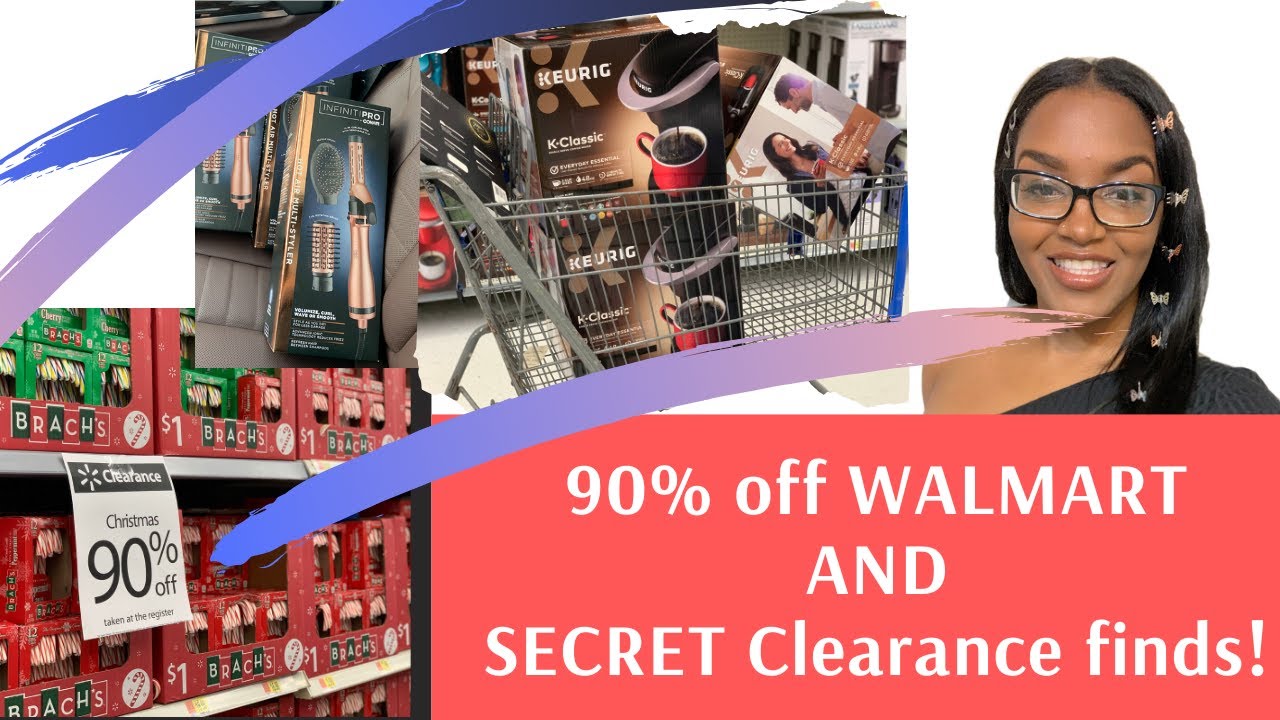 Walmart 90 off Christmas clearance AND Unmarked Secret clearance finds