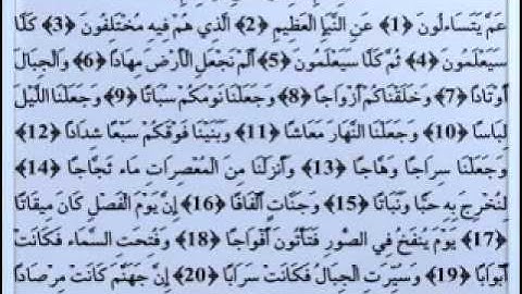 078 القارئ عبدالودود حنيف سورة النبأ