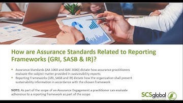 Sustainability Report Assurance  Overview and Updates to the Standards