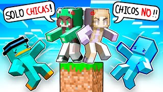 Atrapado en un Bloque de SÓLO CHICAS en Minecraft!