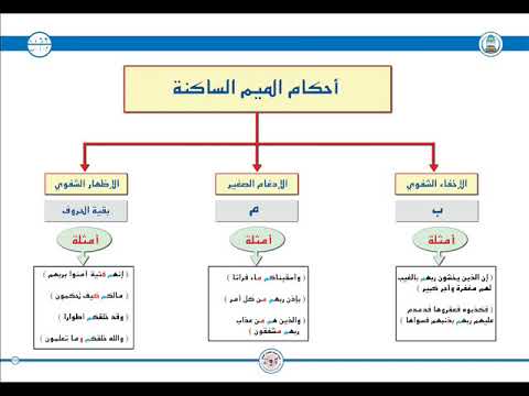 من احكام الميم الساكنه