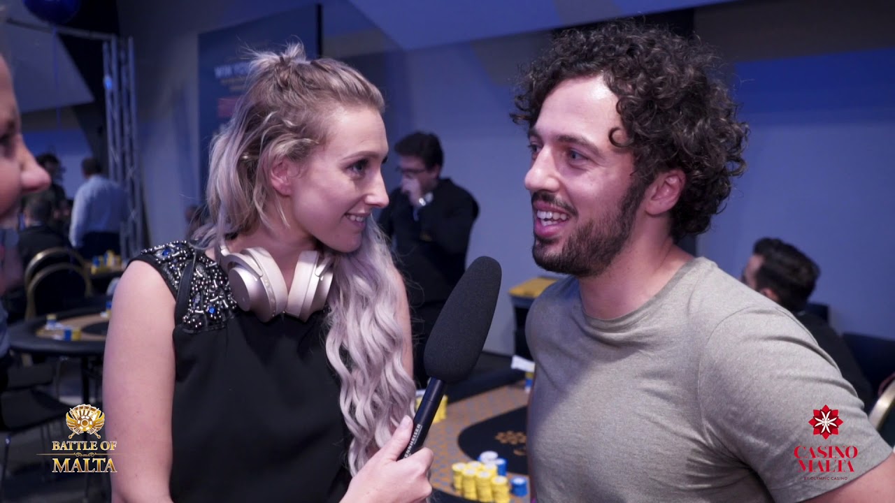 Poker couple battles it out on same table at the BoM 2018
