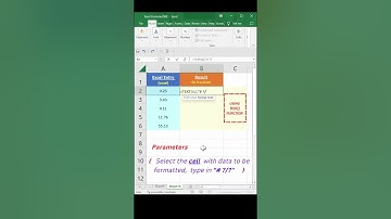 DECIMAL VALUES in FRACTION in Excel #shorts #youtubeshorts  #shortsyoutube