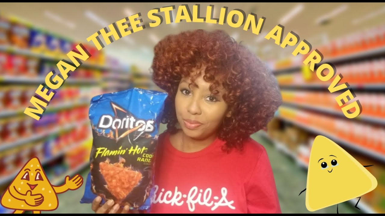 Megan Thee Stallion Eats These! | FLAMIN HOT COOL RANCH DORITOS REVIEW