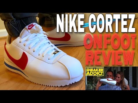 Nike Cortez Classic Leather Forrest Gump Sneaker WORTH BUYING FOR 59 BUCKS?  Review On Feet - YouTube