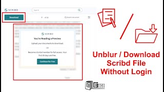How To Unblur And Download Scribd Document Without Login | e-baca