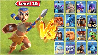 Royal Champion vs All Troops - Clash of Clans