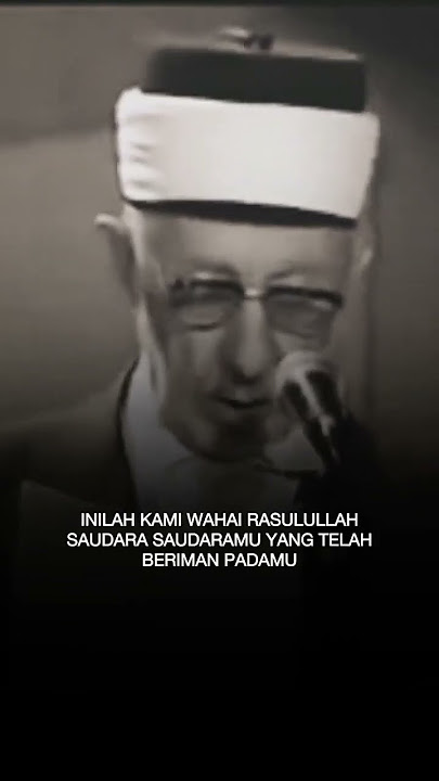 VIDEO LANGKAA!, khutbah Syaikh Ramadhan al-Buthi tentang Rasulullah saw. Sangat menyentuh