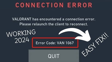 How To Fix Valorant Error Code 1067 EASY FIX METHOD (WORKING 2024)