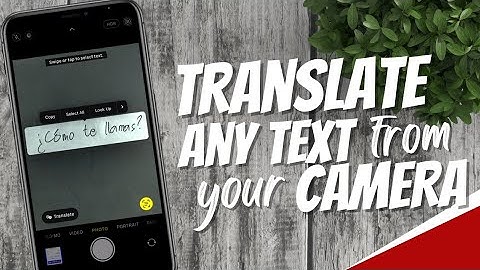 How to translate text using your iPhone Camera