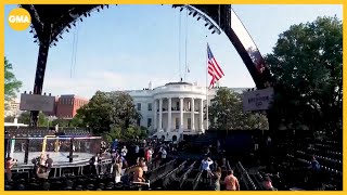 Last-minute preparations and security ahead of White House UFC fight