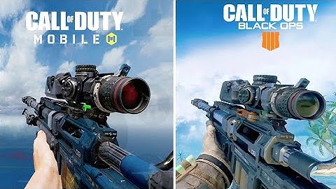 COD MOBILE vs COD BLACK OPS 4 - Weapon Sound & Animation Comparison