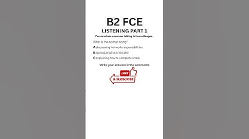 B2 First (FCE) Listening Practice Test 2025 - Part 1 #b2firstlisteningtests #learningenglish #fce