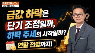 금값 하락은 단기 조정일까, 하락 추세의 시작일까? 연말 전망까지!