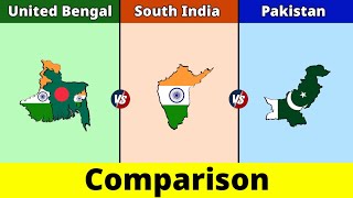 United Bengal vs South Asia vs Pakistan | Pakistan vs South India vs United Bengal | Data Duck 2.o