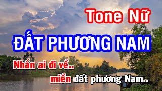 Karaoke Đất Phương Nam Tone Nữ | Nhan KTV