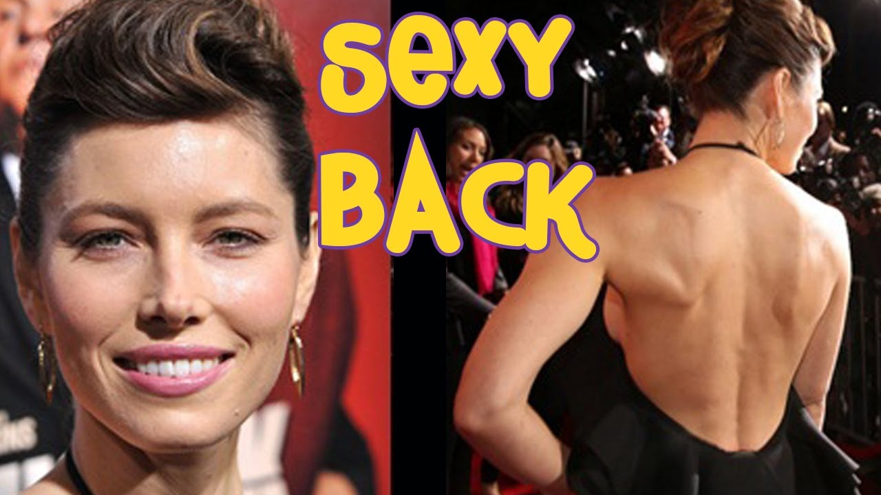 Jessica Biel S Hot Backless Gown At Hitchcock Premiere Youtube