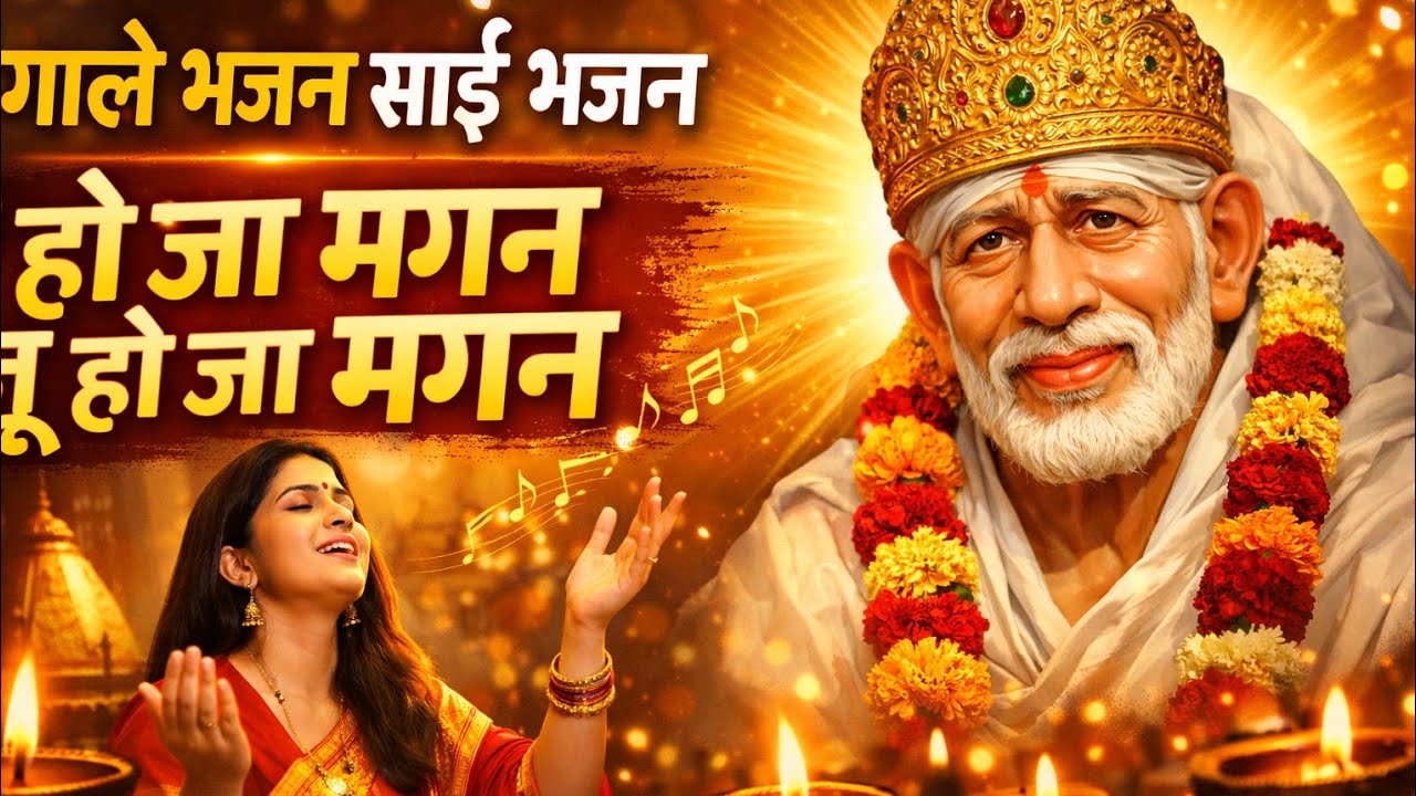 गले भजन साई भजन | हो जा मगन तू हो जा मगन 🙏 | Sai Baba Bhajan |मन को शांति देने वाला भजन manhar udhas