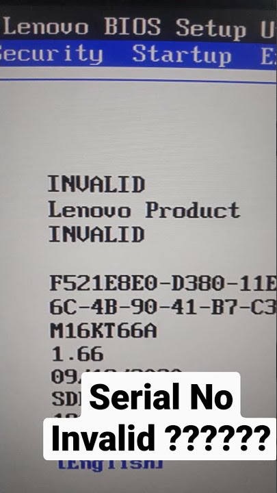 Write back the Original S/N and UUID Lenovo G580 - BIOS Modding