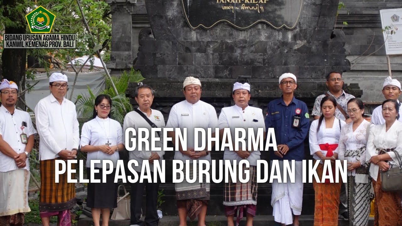 Green Dharma: Pelepasan Burung dan Ikan di Pura Candi Narmada – Kanwil Kemenag Provinsi Bali