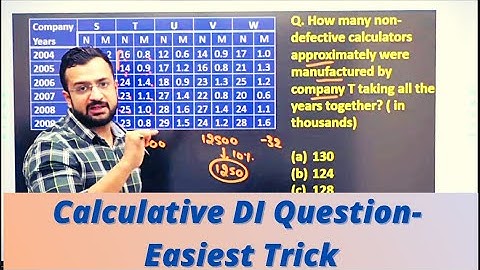 Easiest Trick to solve Calculative DI Question from SBI PO Mains | Maths by Sumit Sir