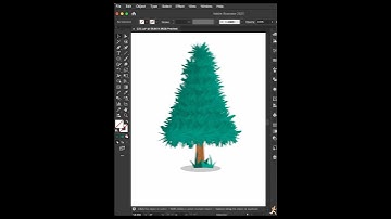 Adobe Illustrator tips-Techniques for drawing a tree #illustratortutorial