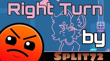 Right Turn by @Split72 Daily Level! Level Complete100% //#geometrydash  2.11/ Viviana_GD