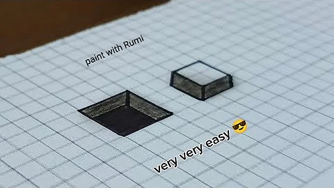 very easy 3d drawing on paper for beginners // anamorphic illusion drawing 3d // how to draw 3d hole