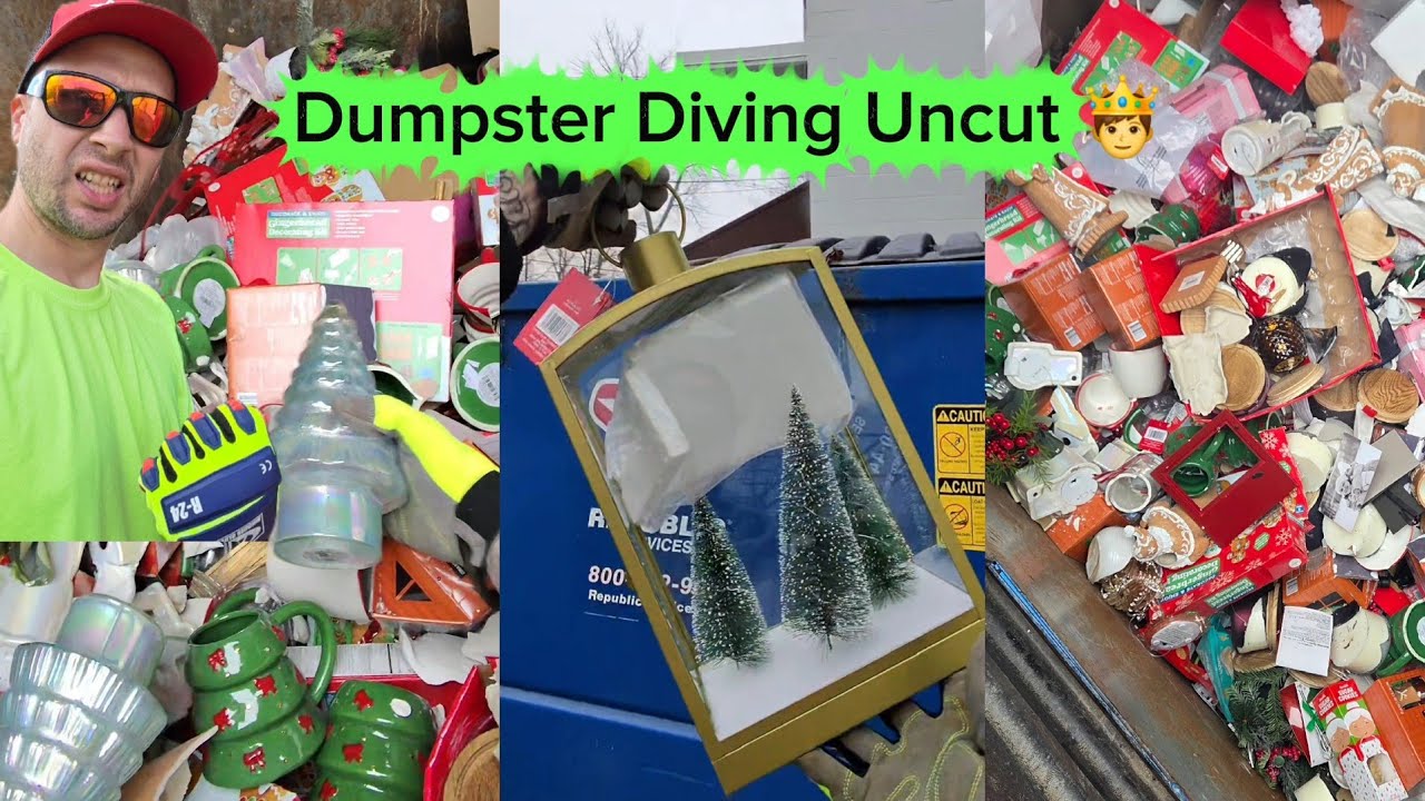 Dumpster diving uncut! What stores hide in the trash that they don't want us to see! #dumpsterdiving