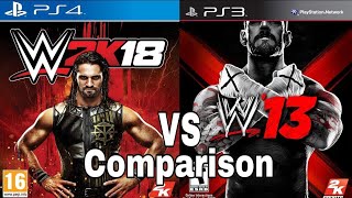 WWE 2k18 PS4 Vs WWE 13 PS3 screenshot 3
