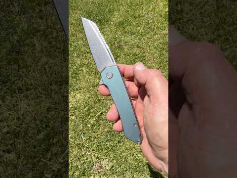 My Wednesday Wharncliffe knife… Machinewise 20CV Mojave with a distress anodization… wild!