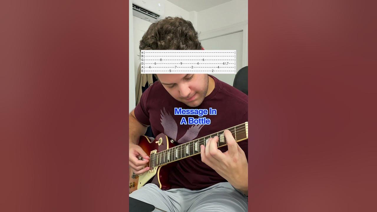 How To Play "Message In A Bottle" by The Police - #guitar #guitarcover